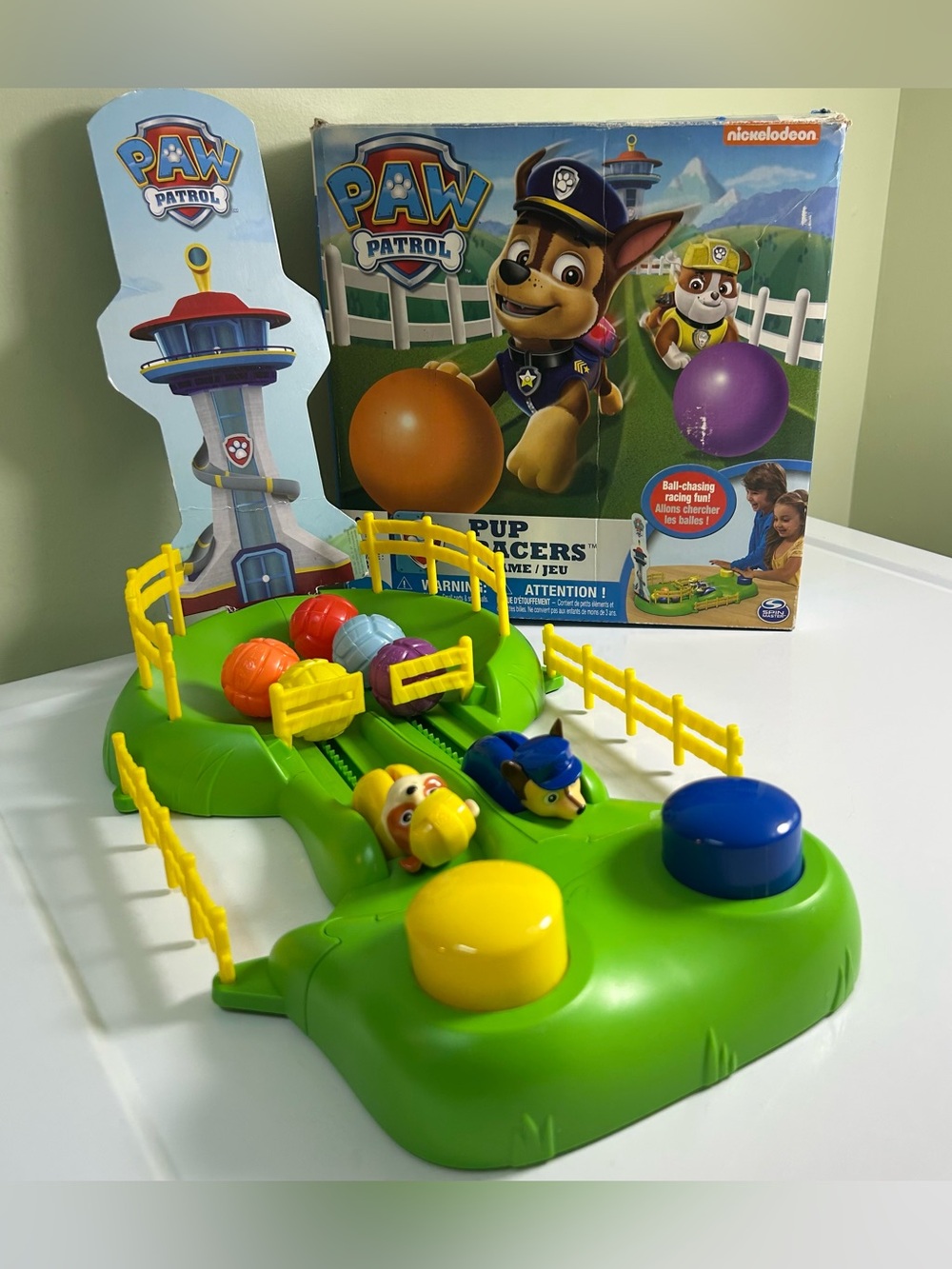 Paw Patrol Pup Racers Playset Game Chase Vs Rubble